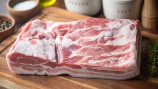 A photo of pork belly